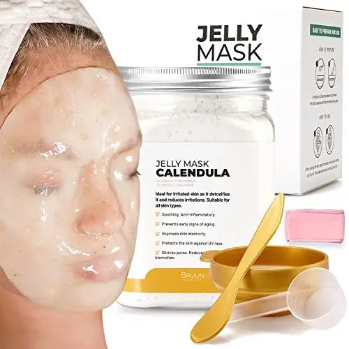 Produktbild: BRÜUN – Peel-Off-Gelee-Maske, hochwertiges, modellierendes Ringelblumen-Maskenpulver für Gesichtsmaske, ideal für Kosmetikerinnen, Spa-Hautpflege, Hydro-Gesichtsmaske