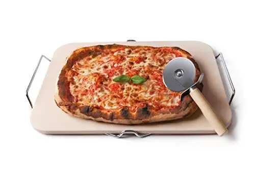 Produktbild: Brunch Time Pizzabrett mit Pizzaroller Cooking Stone natur