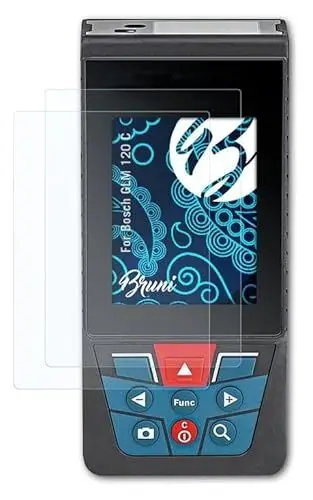 Produktbild: Bruni Schutzfolie kompatibel mit Bosch GLM 120 C Folie, glasklare Displayschutzfolie (2X)