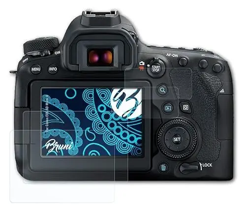 Produktbild: Bruni Schutzfolie kompatibel mit Canon EOS 6D Mark II Folie, glasklare Displayschutzfolie (2er Set)