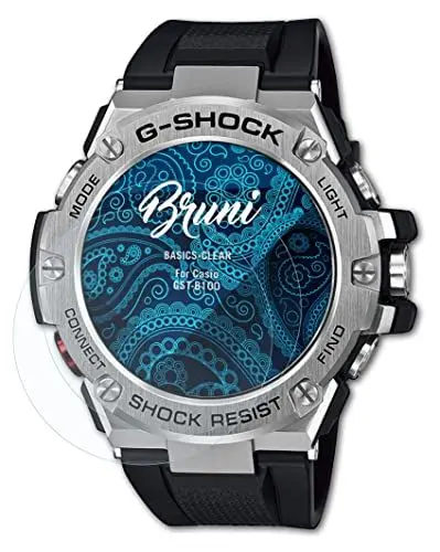 Produktbild: Bruni Schutzfolie kompatibel mit Casio GST-B100 Folie, glasklare Displayschutzfolie (2X)
