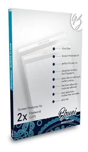 Produktbild: Bruni Schutzfolie kompatibel mit Feelworld LUT5 Folie, glasklare Displayschutzfolie (2X)