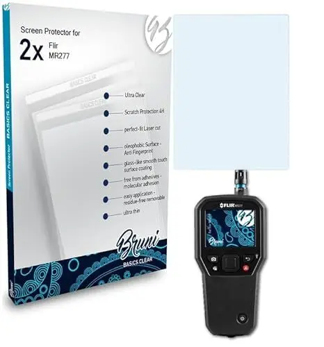 Produktbild: Bruni Schutzfolie kompatibel mit Flir MR277 Folie, glasklare Displayschutzfolie (2X)