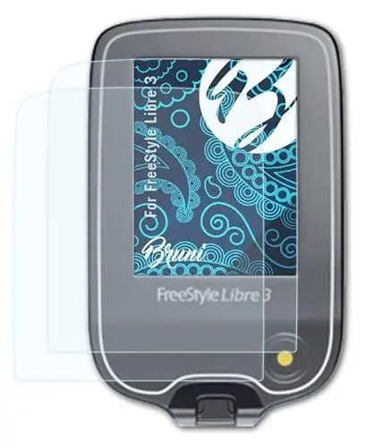 Produktbild: Bruni Schutzfolie kompatibel mit FreeStyle Libre 3 Folie, glasklare Displayschutzfolie (2X)