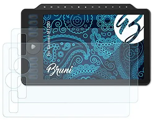 Produktbild: Bruni Schutzfolie kompatibel mit Gaomon M1220 Folie, glasklare Displayschutzfolie (2X)