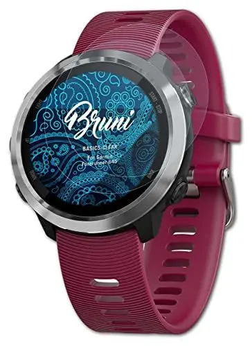 Produktbild: Bruni Schutzfolie kompatibel mit Garmin Forerunner 645 Folie, glasklare Displayschutzfolie (2X)