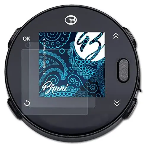 Produktbild: Bruni Schutzfolie kompatibel mit GolfBuddy Voice X Folie, glasklare Displayschutzfolie (2X)