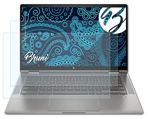 Produktbild: Bruni Schutzfolie kompatibel mit HP Chromebook x360 14c-ca0430ng Folie, glasklare Displayschutzfolie (2X)