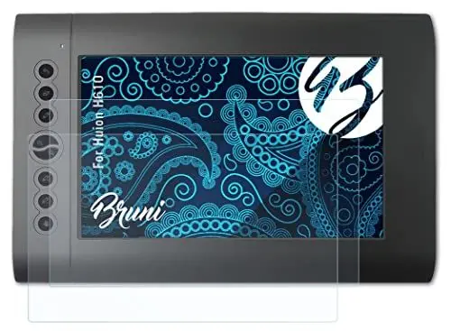 Produktbild: Bruni Schutzfolie kompatibel mit Huion H610 Folie, glasklare Displayschutzfolie (2X)