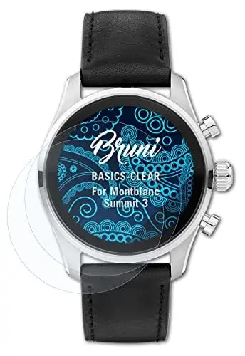 Produktbild: Bruni Schutzfolie kompatibel mit Montblanc Summit 3 Folie, glasklare Displayschutzfolie (2X)