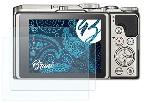 Produktbild: Bruni Schutzfolie kompatibel mit Nikon Coolpix A900 Folie, glasklare Displayschutzfolie (2X)
