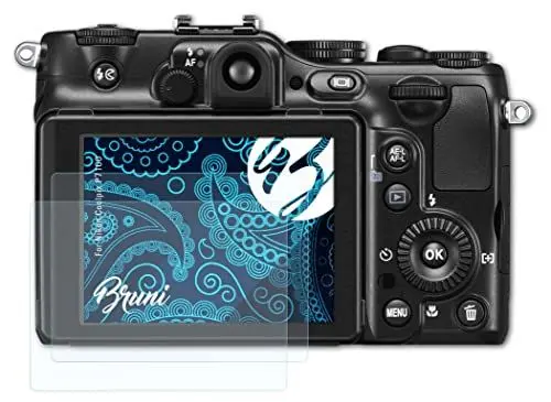 Produktbild: Bruni Schutzfolie kompatibel mit Nikon Coolpix P7100 Folie, glasklare Displayschutzfolie (2X)