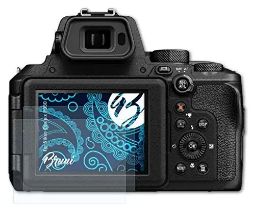 Produktbild: Bruni Schutzfolie kompatibel mit Nikon Coolpix P950 Folie, glasklare Displayschutzfolie (2X)