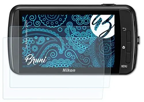 Produktbild: Bruni Schutzfolie kompatibel mit Nikon Coolpix S800c Folie, glasklare Displayschutzfolie (2X)