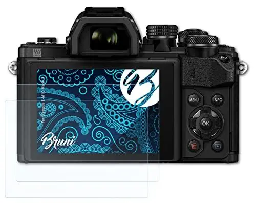 Produktbild: Bruni Schutzfolie kompatibel mit Olympus E-M10 Mark II Folie, glasklare Displayschutzfolie (2X)