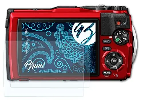 Produktbild: Bruni Schutzfolie kompatibel mit Olympus TG-6 Folie, glasklare Displayschutzfolie (2X)