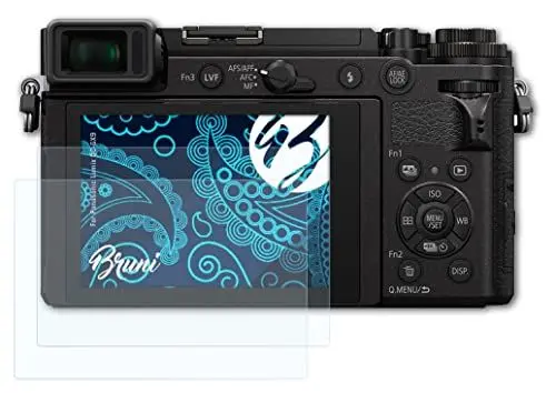 Produktbild: Bruni Schutzfolie kompatibel mit Panasonic Lumix DC-GX9 Folie, glasklare Displayschutzfolie (2X)