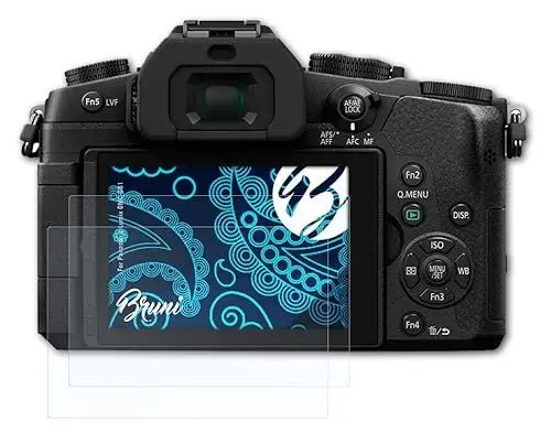 Produktbild: Bruni Schutzfolie kompatibel mit Panasonic Lumix DMC-G81 Folie, glasklare Displayschutzfolie (2X)