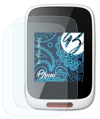 Produktbild: Bruni Schutzfolie kompatibel mit Polar M450 Folie, glasklare Displayschutzfolie (2X)