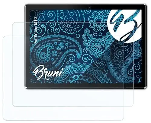 Produktbild: Bruni Schutzfolie kompatibel mit Pritom M10 Folie, glasklare Displayschutzfolie (2X)