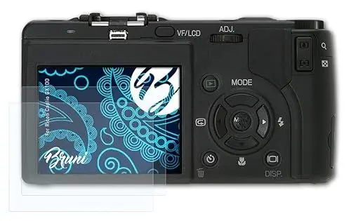 Produktbild: Bruni Schutzfolie kompatibel mit Ricoh Caplio GX100 Folie, glasklare Displayschutzfolie (2X)