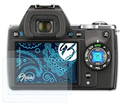 Produktbild: Bruni Schutzfolie kompatibel mit Ricoh Pentax K-S1 Folie, glasklare Displayschutzfolie (2X)