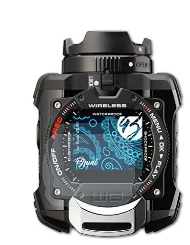 Produktbild: Bruni Schutzfolie kompatibel mit Ricoh WG-M1 Folie, glasklare Displayschutzfolie (2X)