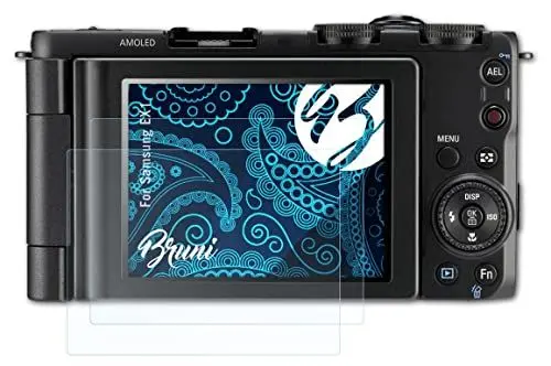 Produktbild: Bruni Schutzfolie kompatibel mit Samsung EX1 Folie, glasklare Displayschutzfolie (2X)