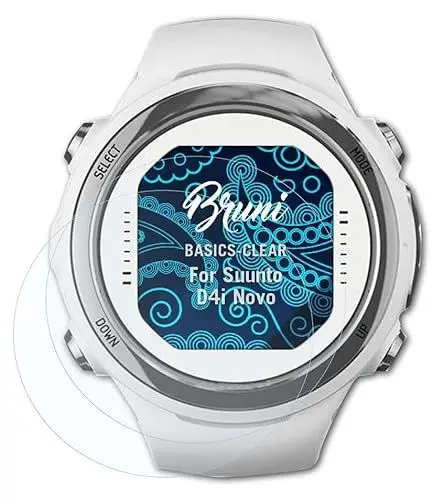 Produktbild: Bruni Schutzfolie kompatibel mit Suunto D4i Novo Folie, glasklare Displayschutzfolie (2X)