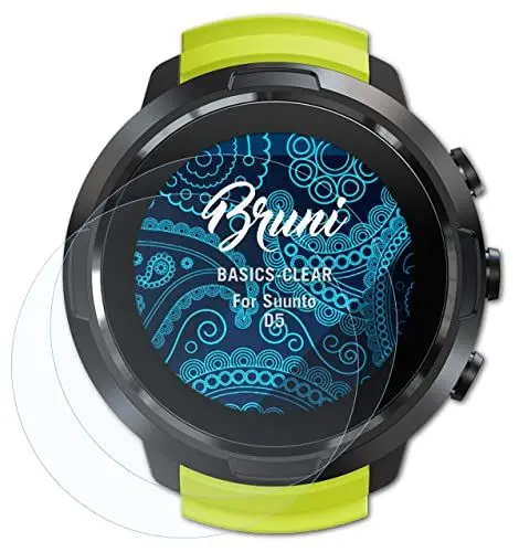 Produktbild: Bruni Schutzfolie kompatibel mit Suunto D5 Folie, glasklare Displayschutzfolie (2X)