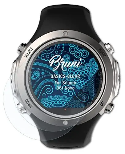Produktbild: Bruni Schutzfolie kompatibel mit Suunto D6i Novo Folie, glasklare Displayschutzfolie (2X)