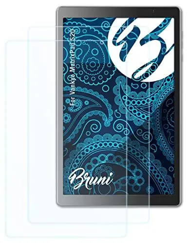 Produktbild: Bruni Schutzfolie kompatibel mit Vankyo MatrixPad S20 Folie, glasklare Displayschutzfolie (2X)
