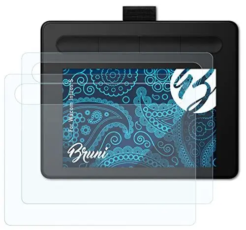 Produktbild: Bruni Schutzfolie kompatibel mit Wacom Intuos S Folie, glasklare Displayschutzfolie (2X)