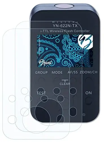 Produktbild: Bruni Schutzfolie kompatibel mit Yongnuo YN-622N-TX Folie, glasklare Displayschutzfolie (2X)