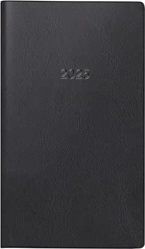 Produktbild: BRUNNEN Taschenkalender Mod. 753 2025 | A6, Kunststoff, schwarz