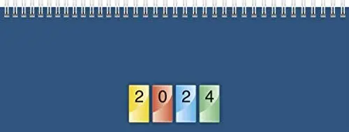 Produktbild: BRUNNEN Wochenkalender DATAline Modell 772 40 2024 2 Seiten = 1 Woche Blattgröße 29,7 x 10,5 cm vierfarbig bedruckt