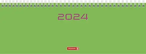 Produktbild: BRUNNEN Wochenkalender Modell 772 2024 2 Seiten = 1 Woche Blattgröße 29,7 x 10,5 cm grün