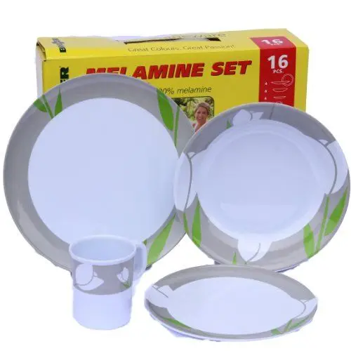 Produktbild: BRUNNER All Inclusive Teller aus Melamin Tulip - 16-tellig