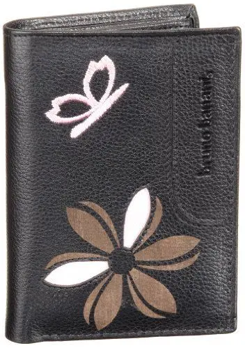 Produktbild: Bruno Banani Butterfly_2 W 320.823, Damen Portemonnaies, Schwarz (black/multi), 10x14x3 cm (B x H x T)