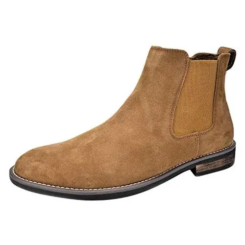 Produktbild: Bruno Marc Herren Chelsea Boots Wildleder Stiefel Stiefeletten,Size 42,Bräunen Wildleder,URBAN-06