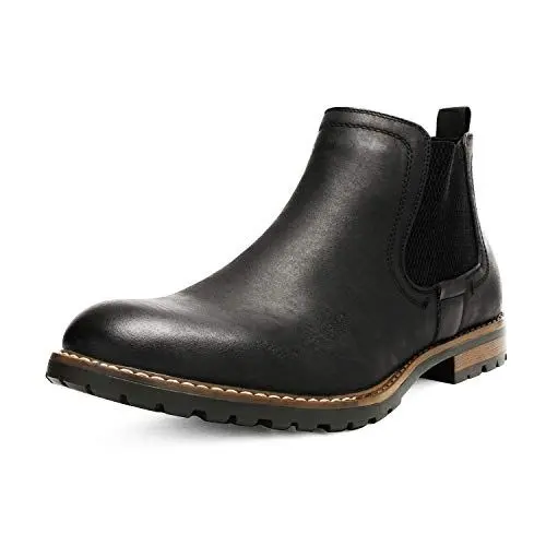 Produktbild: Bruno Marc Herren Chelsea Boots Stiefel Anzugstiefel Business Stiefeletten,Size 49.5,Schwarz,PHILLY-2
