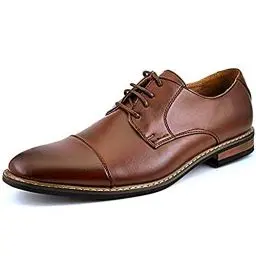 Produktbild: Bruno Marc Herren Derby Schnürhalbschuhe Klassischer Business Anzugschuhe Dunkelbraun Prince-6 Talla 44EU/10.5US