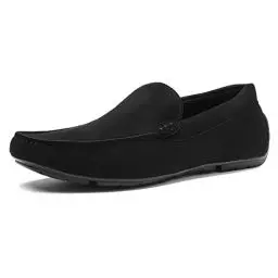 Produktbild: Bruno Marc Herren Mokassins Casual Schuhe Slip on Loafers Komfort Mode Fahren Walking Schuhe Schwarzes Wildleder SBLS2227M-E Größe 9UK/44(EUR)