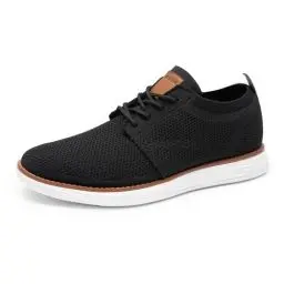 Produktbild: Bruno Marc Herren Sneaker Mesh Sneakers Oxfords Leichte Schuhe Atmungsaktives Obermaterial Memory Foam Insole Leichte Außensohle,Size 46,Schwarz,GRAND-01