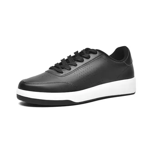 Produktbild: Bruno Marc Herren Sneakers Schnürhalbschuhe Turnschuhe Fashion Leichtgewichts Walkingschuhe SCHWARZ SBFS2322M 43 EU