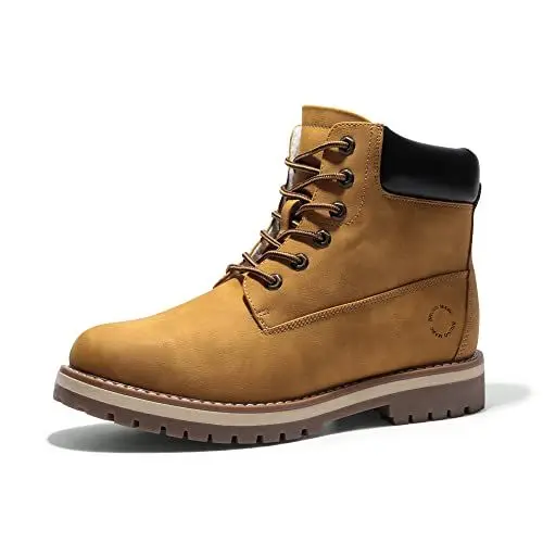 Produktbild: Bruno Marc Winterschuhe Herren Winterstiefel Jungs Warm Gefüttert Schneestiefel Kurzschaft Stiefeletten Arbeit Stiefel Winter Outdoor Trekking Wander Schuhe SBSB226M GELB 46EU