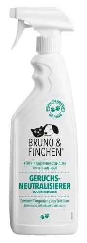 Produktbild: Bruno & Finchen Geruchsneutralisierer | Für Urin, Erbrochenes & Kot | Hundeurin & Katzenurin Geruchsneutralisierer | 750 ml