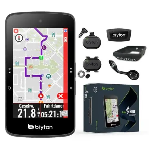 Produktbild: Bryton Rider S800T Bundle mit Herz, Tritt- und Geschwindkeitssensor