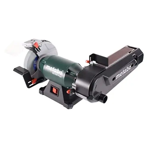 Produktbild: Metabo Kombi-Bandschleifmaschine BS 200 Plus – 604220000 – Kombimaschine für Schärf-, Schleif- und Entgratarbeiten – Nennaufnahmeleistung: 600 W – 1,8 m Kabellänge