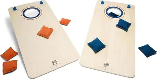 Produktbild: BS Toys Cornhole – Gartenspiel für Kinder & Erwachsene – Wurfspiel aus Holz für draußen – Familien-Outdoor-Spiel ab 6 Jahren